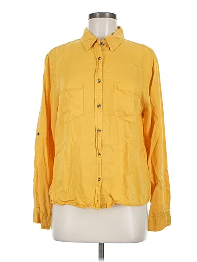 Pre-owned Harper Heritage Long Sleeve Button Down Shirt In Yellow