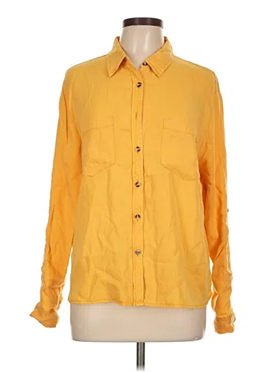 Pre-owned Harper Heritage Long Sleeve Button Down Shirt In Yellow