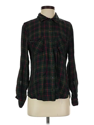 Pre-owned Harper Heritage Long Sleeve Polo Shirt In Green