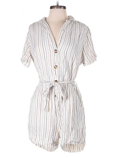 Pre-owned Harper Heritage Romper In White