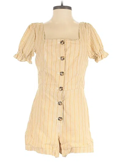 Pre-owned Harper Heritage Romper In Yellow