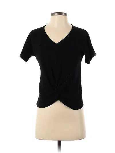 Pre-owned Harper Heritage Short Sleeve Top Black V Neck Tops
