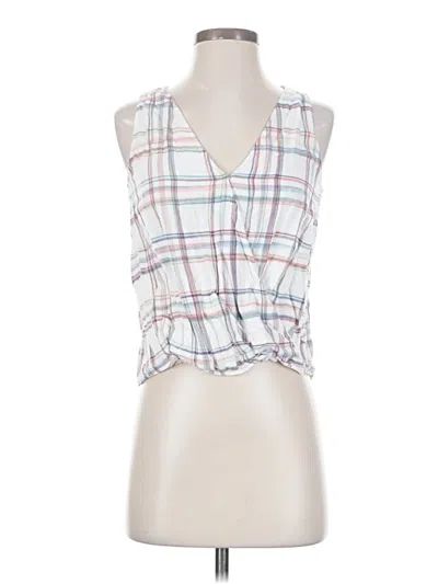 Pre-owned Harper Heritage Sleeveless Blouse In White
