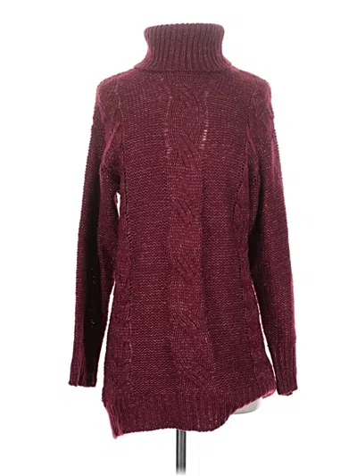 Pre-owned Harper Heritage Turtleneck Sweater In Burgundy