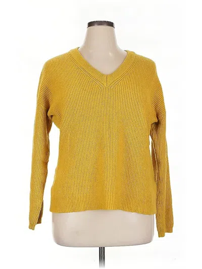 Pre-owned Harper Lane Pullover Sweater In Yellow