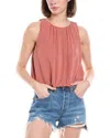 Harper Linen-blend Bubble Tank