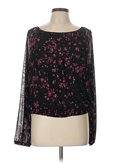 Pre-owned Harper Long Sleeve Blouse In Black