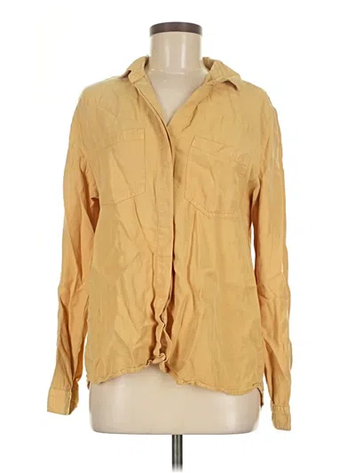 Pre-owned Harper Long Sleeve Blouse In Brown