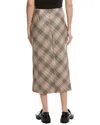 Harper Midi Skirt In Beige