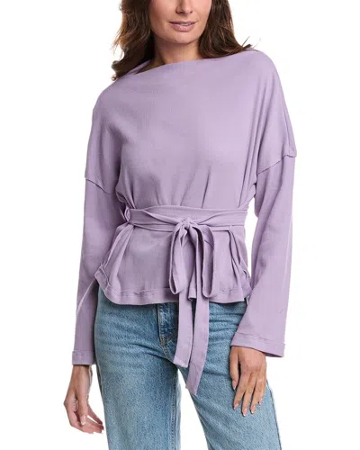 Harper Off-the-shoulder Top In Purple