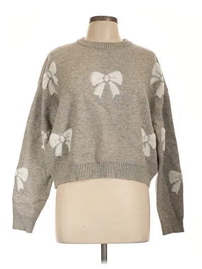 Pre-owned Harper Pullover Sweater In Gray