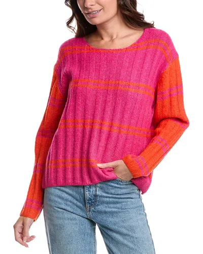 Harper Rib Sweater In Pink