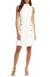 Harper Rose High Neck Dress In Ivory