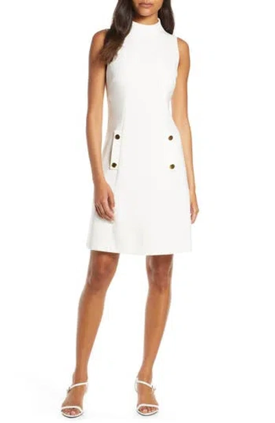 Harper Rose High Neck Dress In Ivory
