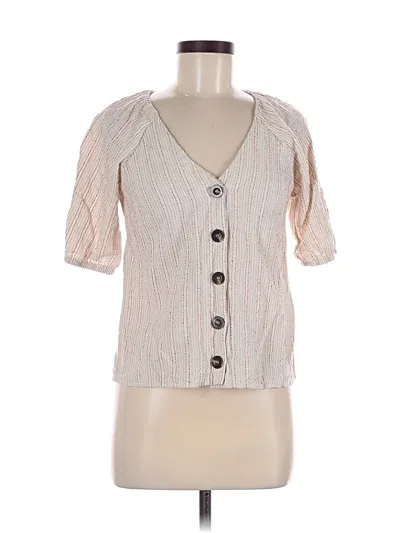 Pre-owned Harper Short Sleeve Blouse In Pink