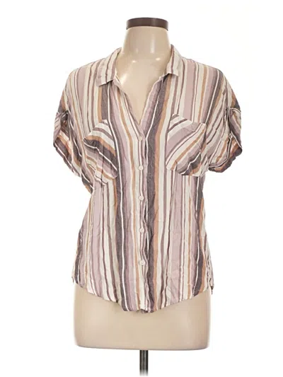 Pre-owned Harper Short Sleeve Polo Shirt In Tan