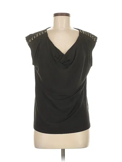 Pre-owned Harper Sleeveless Blouse In Black