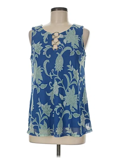 Pre-owned Harper Sleeveless Blouse In Blue