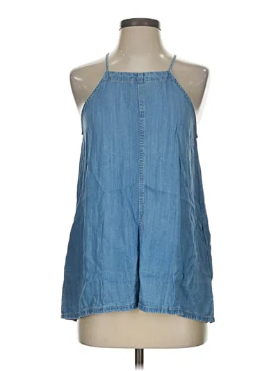 Pre-owned Harper Sleeveless Blouse In Blue