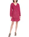 Harper Smocked Mini Dress In Pink