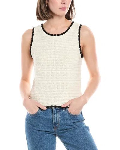 Harper Sweater Tank In White