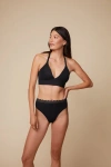 Harper Wilde Bliss Lace Halterneck Bralette In Black