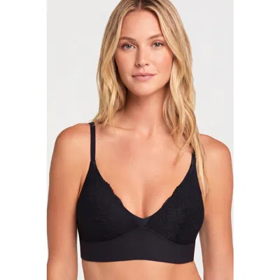 Harper Wilde Bliss Lace Triangle Bralette In Black