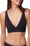 Harper Wilde Bliss Plunge Adjustable Bralette In Black