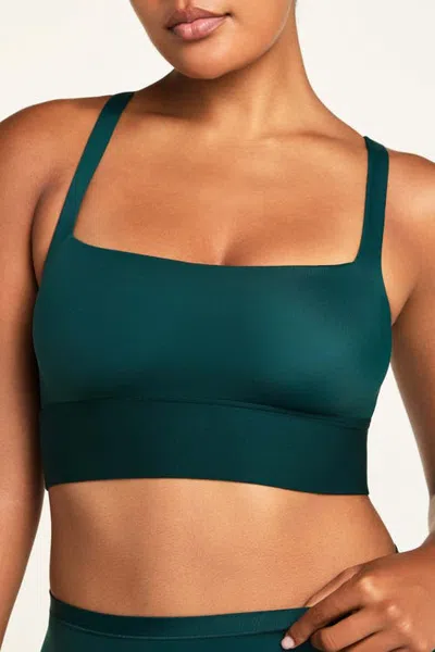 Harper Wilde Bliss Square Neck Bralette In Green