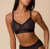 Harper Wilde Comfortmesh Triangle Bralette In Black