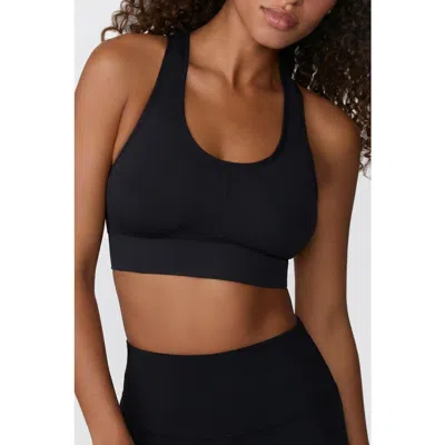 Harper Wilde Seamless Racerback Sports Bra In Black