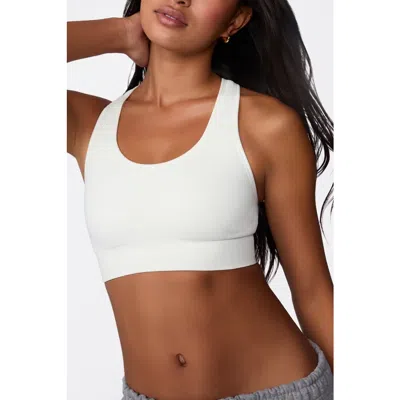 Harper Wilde Seamless Racerback Sports Bra In White