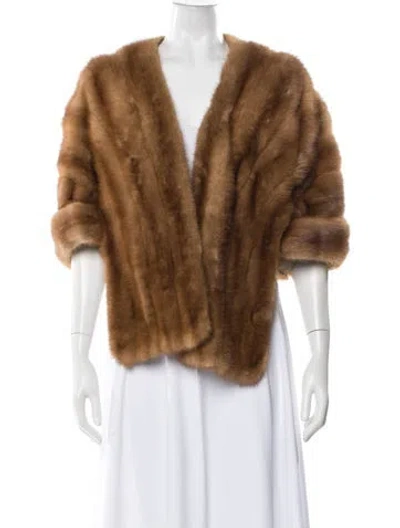 Pre-owned Harris Furs Fur Fur Coat In Brown