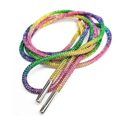 Harris Girls & Co. Women's Rhinestone Shoelaces In Multi