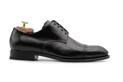Harris Shoes 1913 Derby In Pelle Spazzolata In Black