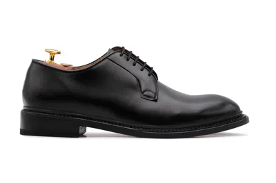 Harris Shoes 1913 Derby Liscio In Pelle Spazzolata In Black
