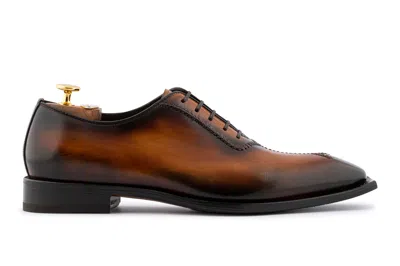 Harris Shoes 1913 Francesina In Pelle Dipinta A Mano Con Cucitura A Mano