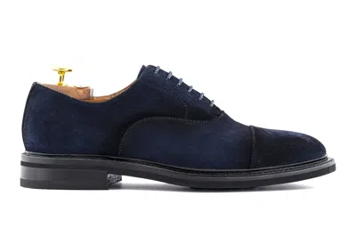 Harris Shoes 1913 Francesina In Pelle Scamosciata In Blue
