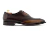 Harris Shoes 1913 Francesina In Pelle Sfumata A Mano In Brown