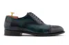 Harris Shoes 1913 Francesina In Pelle Sfumata A Mano Con Dettagli Brogue In Multi