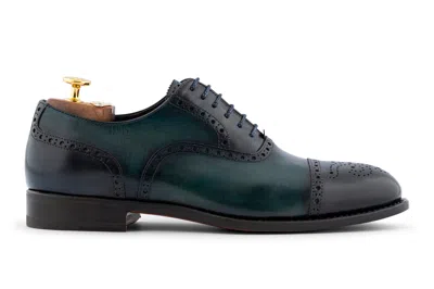 Harris Shoes 1913 Francesina In Pelle Sfumata A Mano Con Dettagli Brogue In Multi