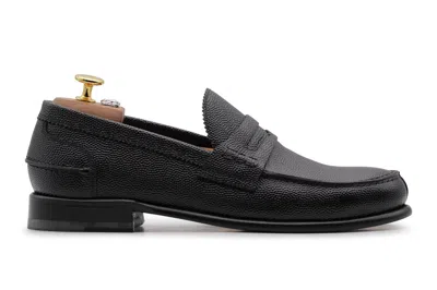 Harris Shoes 1913 Mocassino In Chicco Di Riso In Black