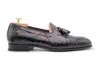 Harris Shoes 1913 Mocassino In Coccodrillo In Black