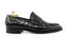 Harris Shoes 1913 Mocassino In Coccodrillo In Black