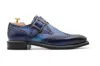 Harris Shoes 1913 Mono Fibbia In Pelle In Blue