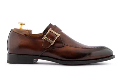 Harris Shoes 1913 Monofibbia In Pelle Dipinta A Mano Con Cucitura A Mano