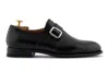 Harris Shoes 1913 Monofibbia In Pelle Pieno Fiore In Black