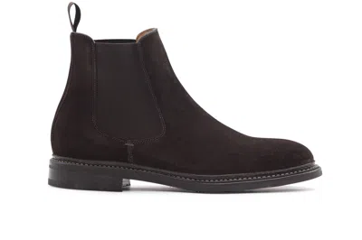 Harris Shoes 1913 Polacchino Classico In Suede In Blue