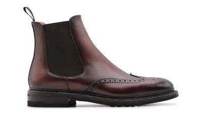 Harris Shoes 1913 Polacchino Con Elastico E Dettagli Brogue Dipinto A Mano In Multi