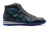 Harris Shoes 1913 Polacchino In Pelle Dipinti A Mano In Blue